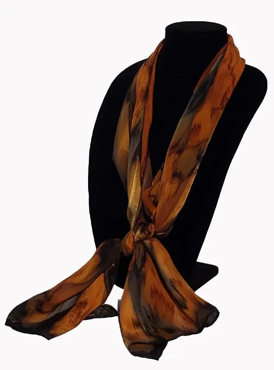 17" x 72" Hand Painted Silk Satin Stripe Scarves