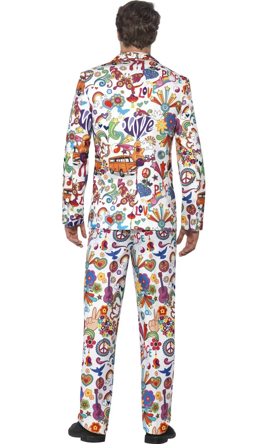 1970s Groovy Hippie Mens Stand Out Costume Suit