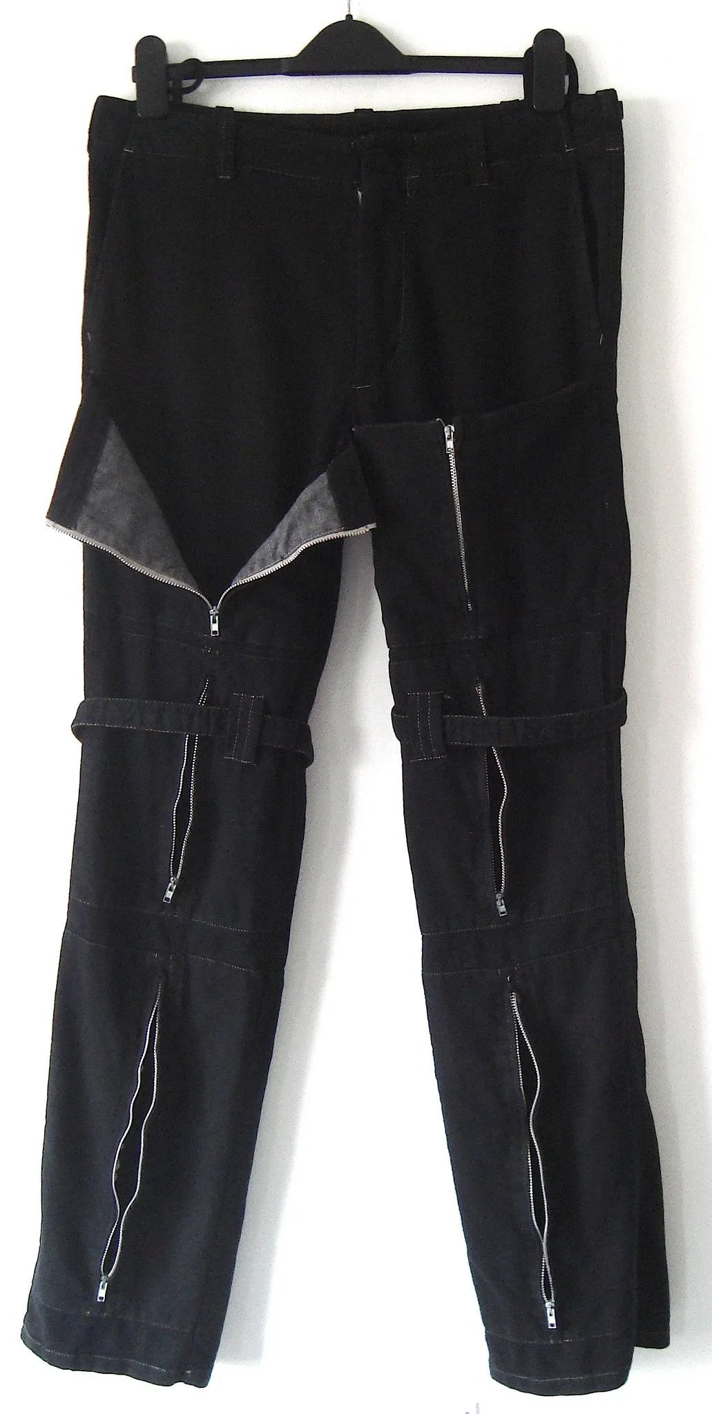 1999 Bondage Trousers with Zipped Pockets and Straps