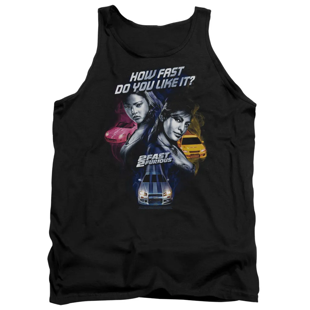 2 Fast 2 Furious Fast Women Mens Tank Top Shirt Black Black