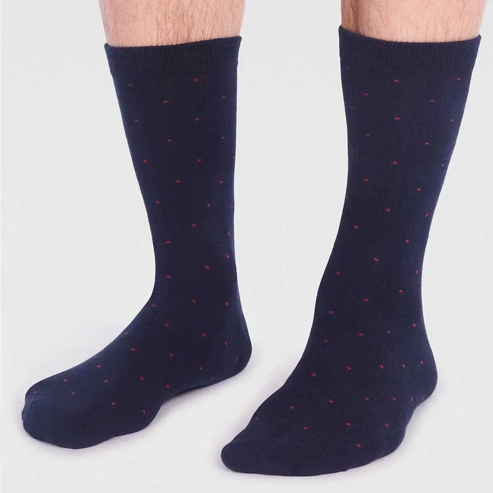 2-Pack of Men's Bamboo Socks by Thought - Spots and Stripes