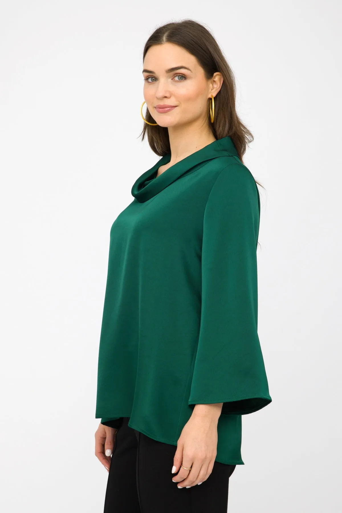 28" Satin Cowl Tunic