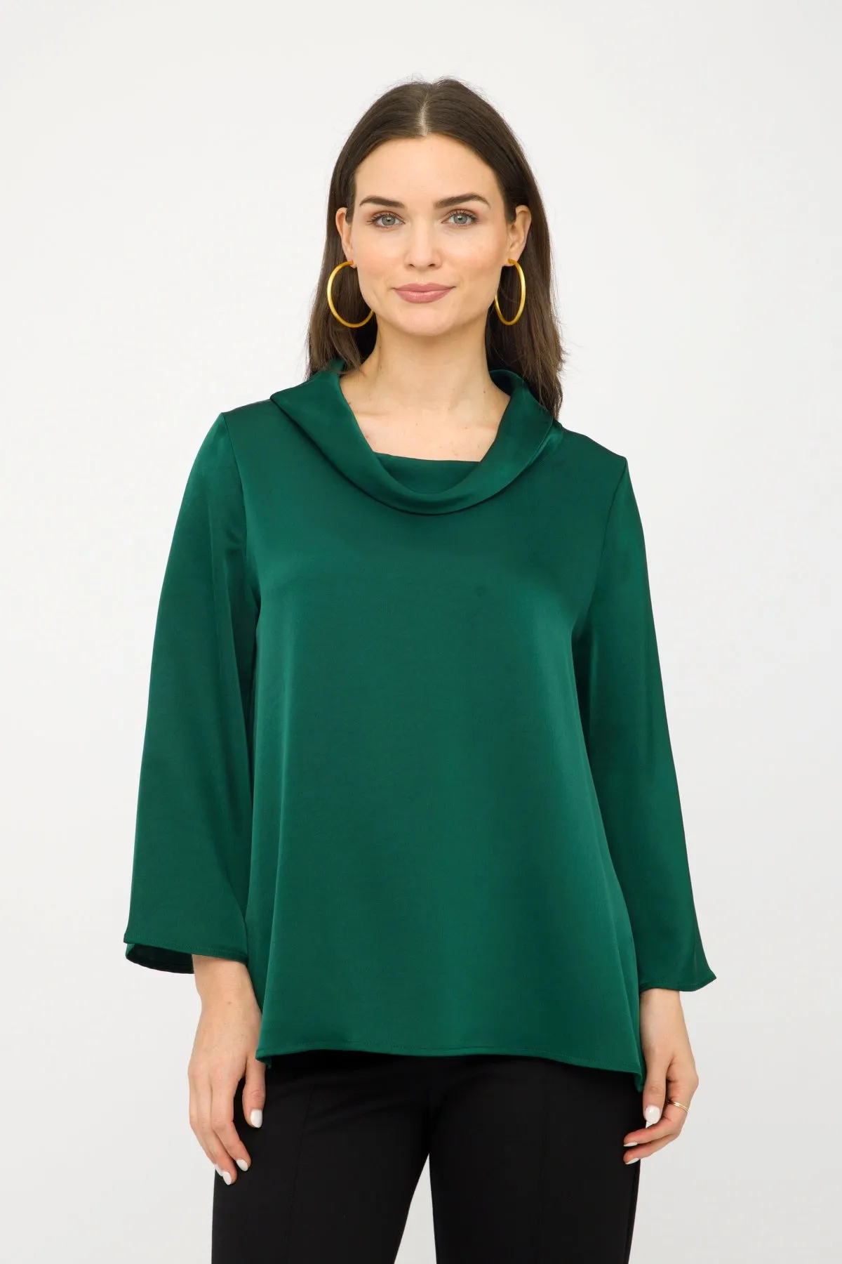 28" Satin Cowl Tunic