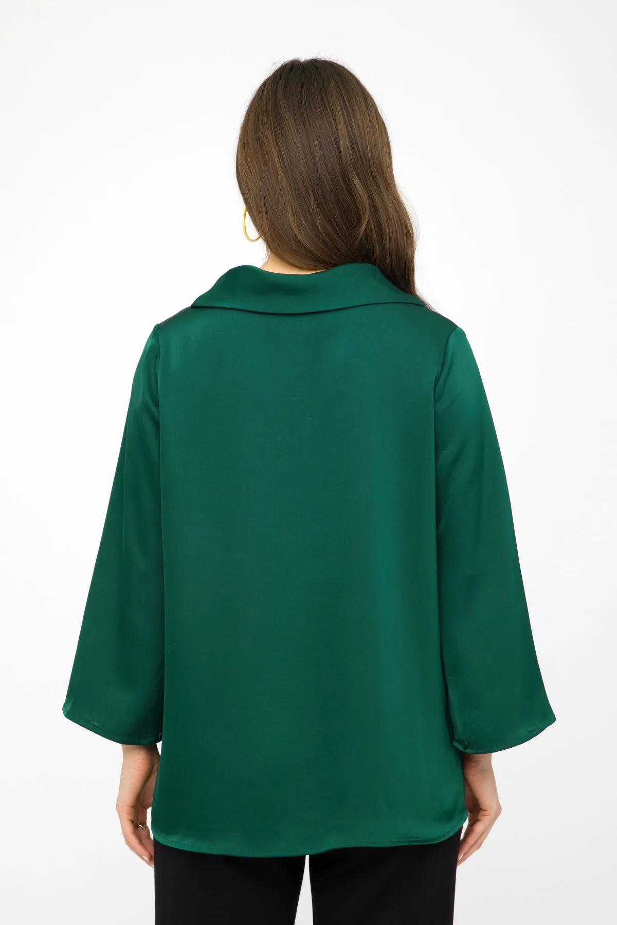 28" Satin Cowl Tunic