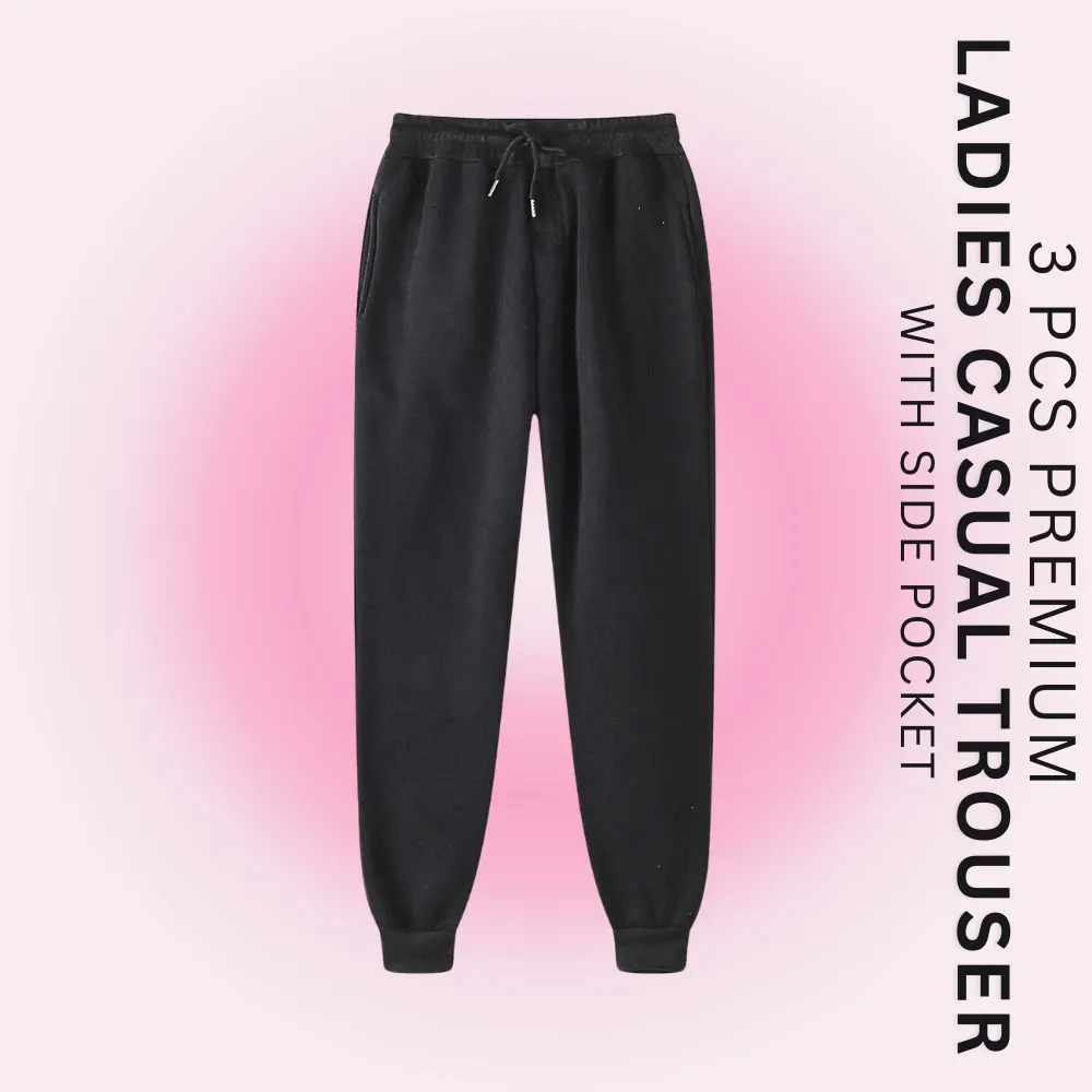 3 Pcs Ladies Casual Trouser Package 2 (Export LeftOver)