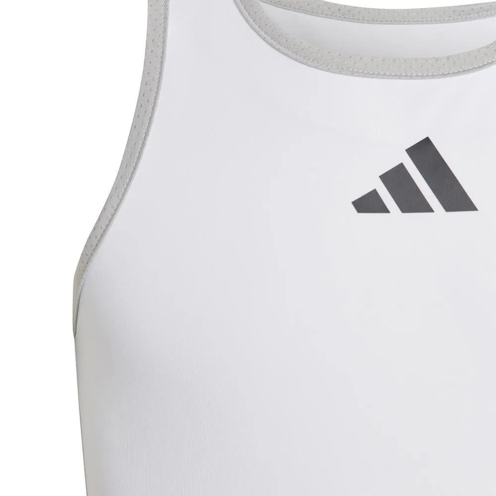 adidas Girls Club Tank - White