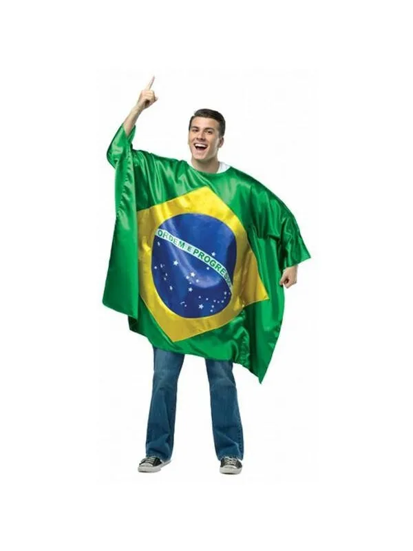 Adult Brazil Flag Tunic Costume