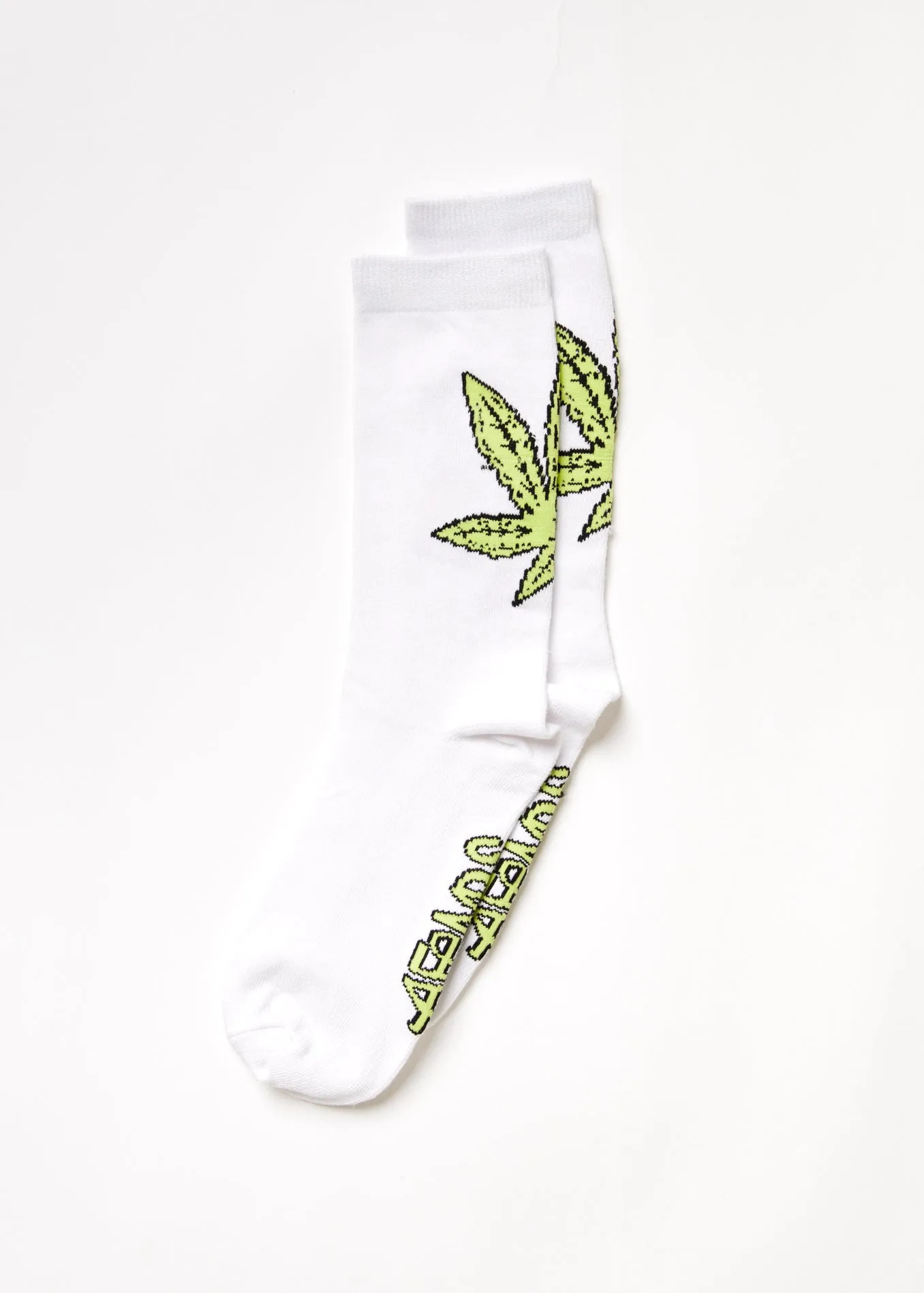 AFENDS Unisex Coasting - Crew Socks - White