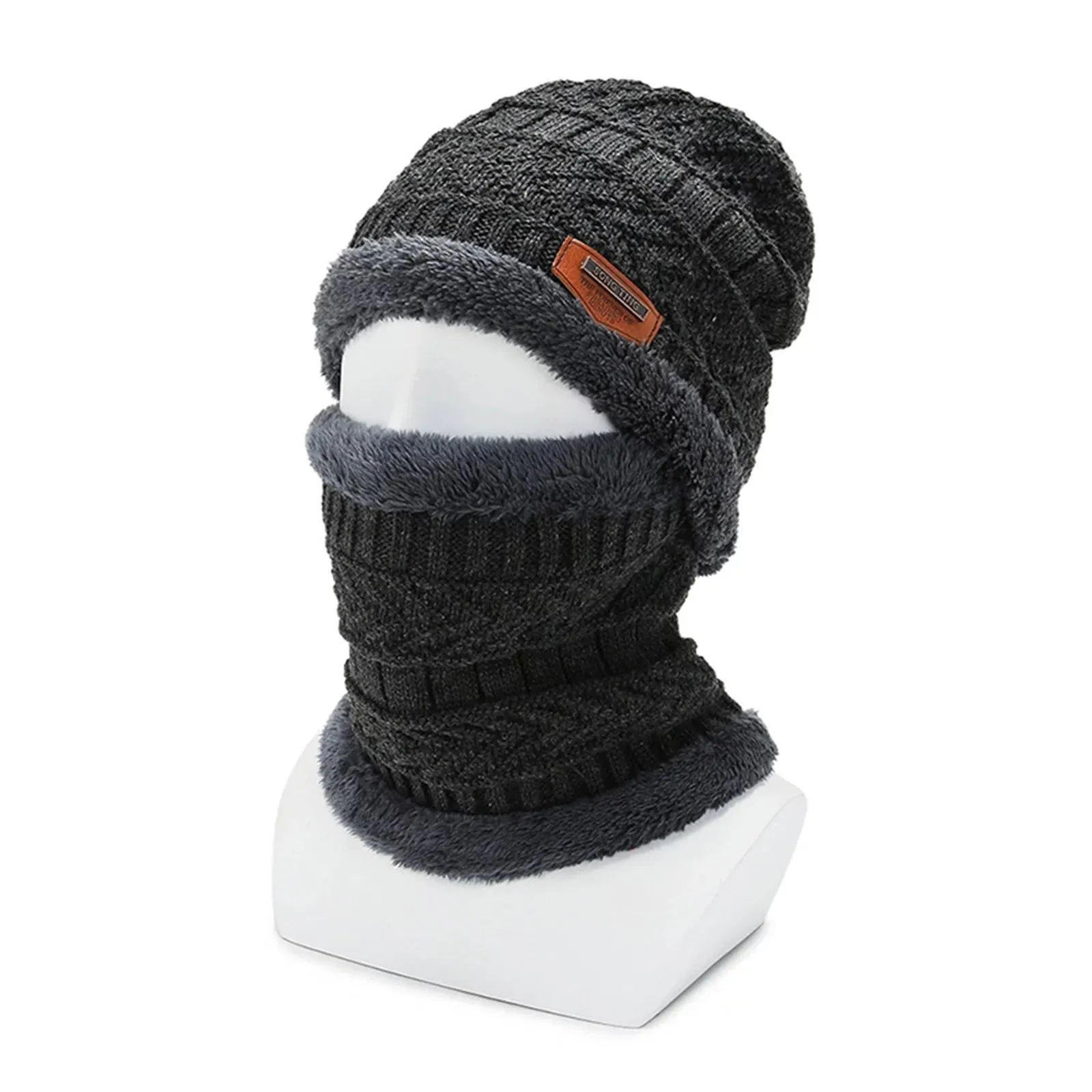 Aihimol Mens/Womens Winter Beanie Hat Scarf Set