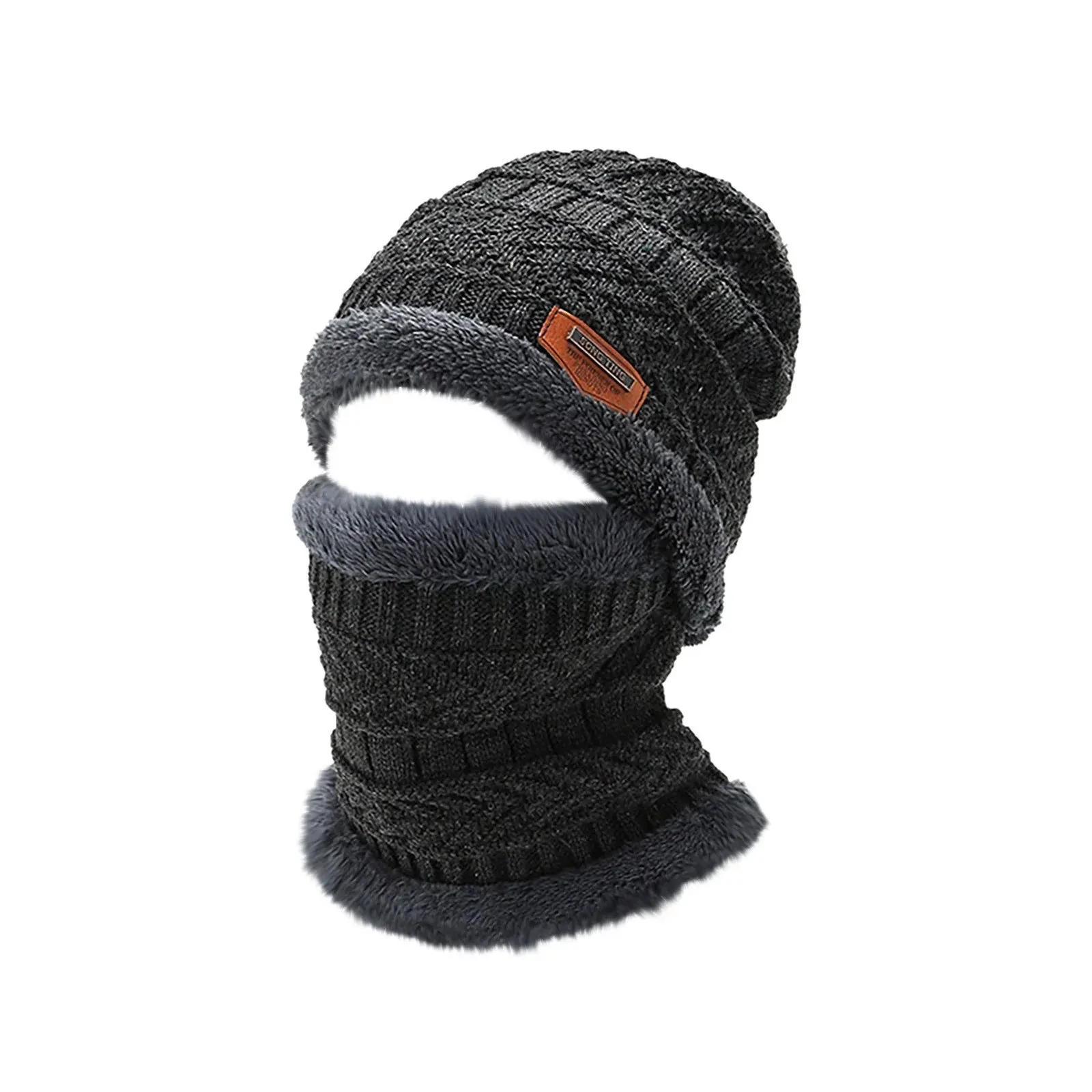 Aihimol Mens/Womens Winter Beanie Hat Scarf Set