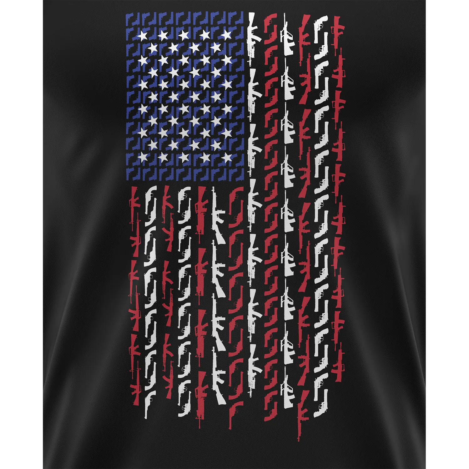 American Flag in Guns - Patriotic Colors Men's Tank Top