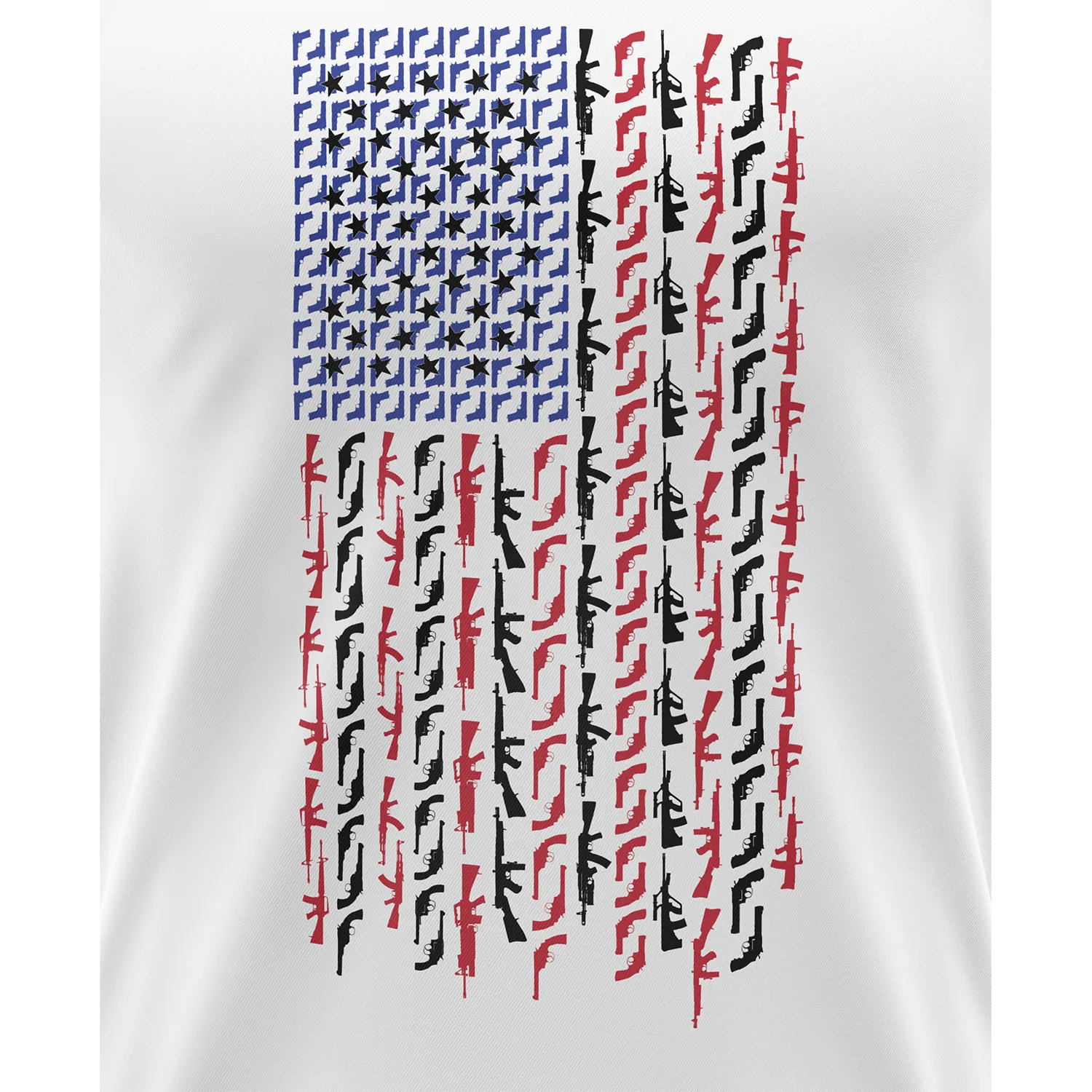 American Flag in Guns - Patriotic Colors Men's Tank Top