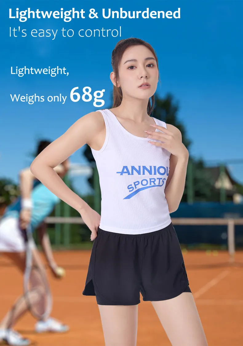 ANNIOU Yoga Sports Vest Women's Summer Running Fitness Training Threaded Comfortable Breathable High Stretch Sleeveless Tank Top