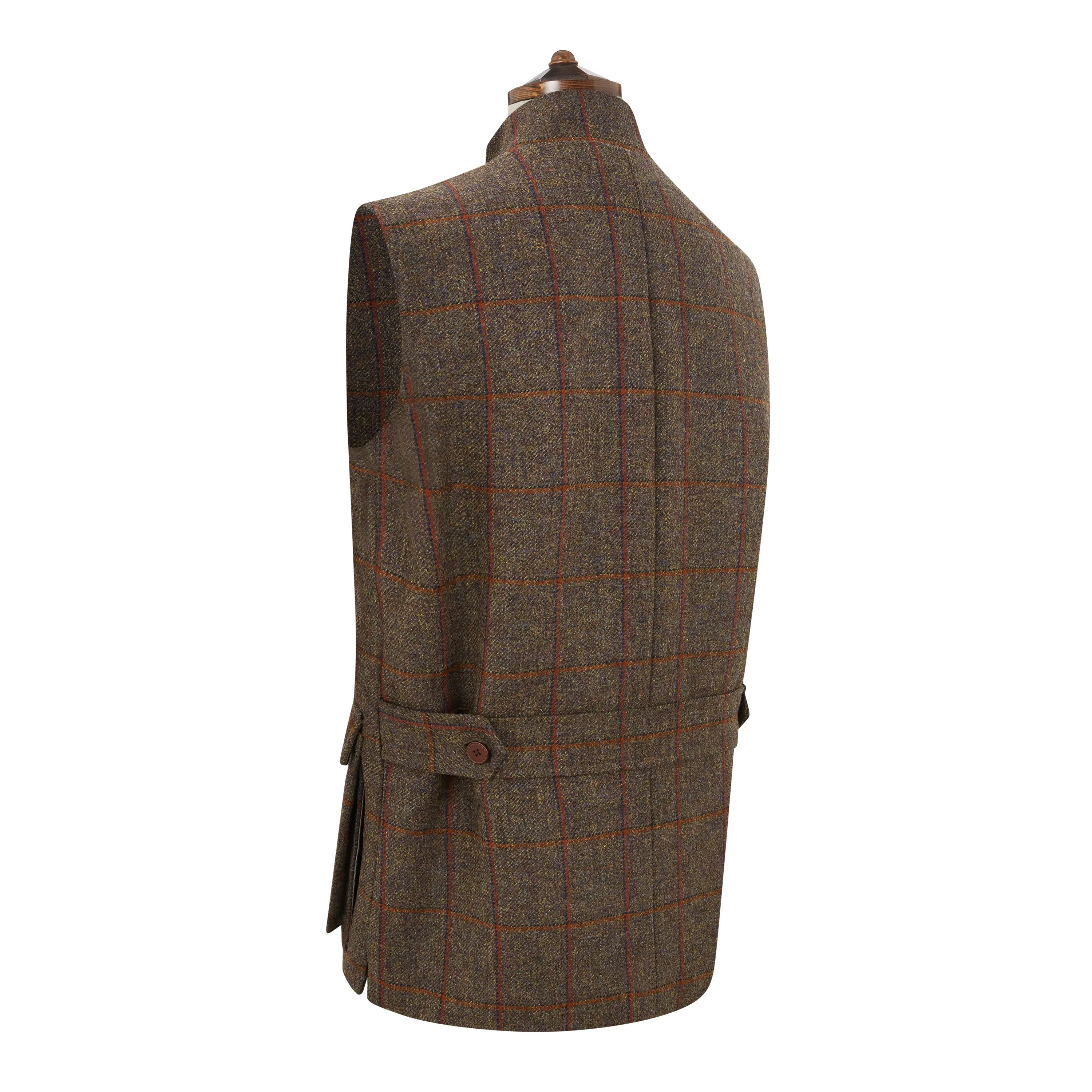 Arthur Green Rust Check Tweed Gilet