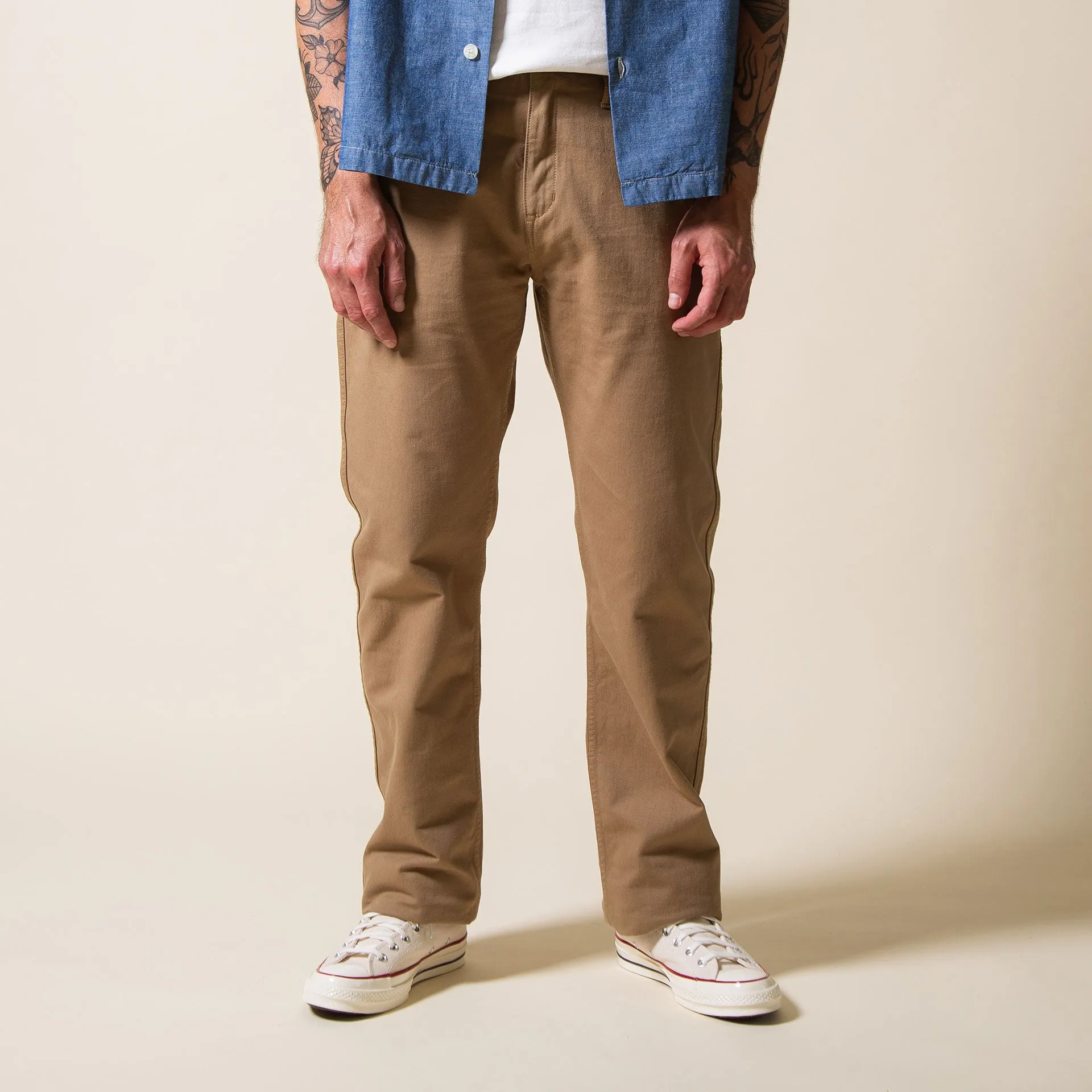 BC-05 LOOSE CHINO 8.5 oz. camel beige chino cloth [SS25]