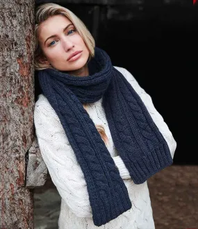 Beechfield - Cable Knit Melange Scarf