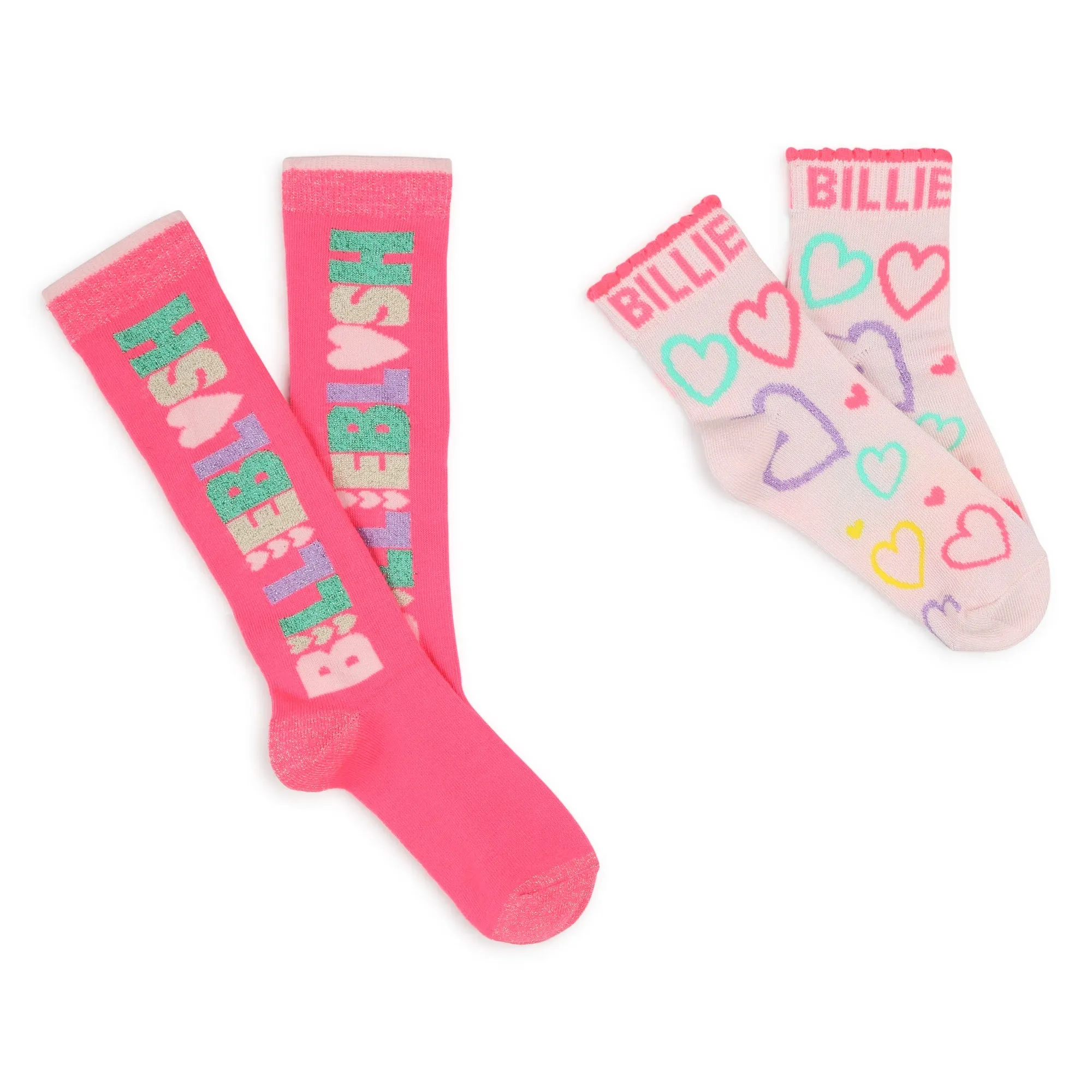 Billieblush - 2 pr pack of Pink socks