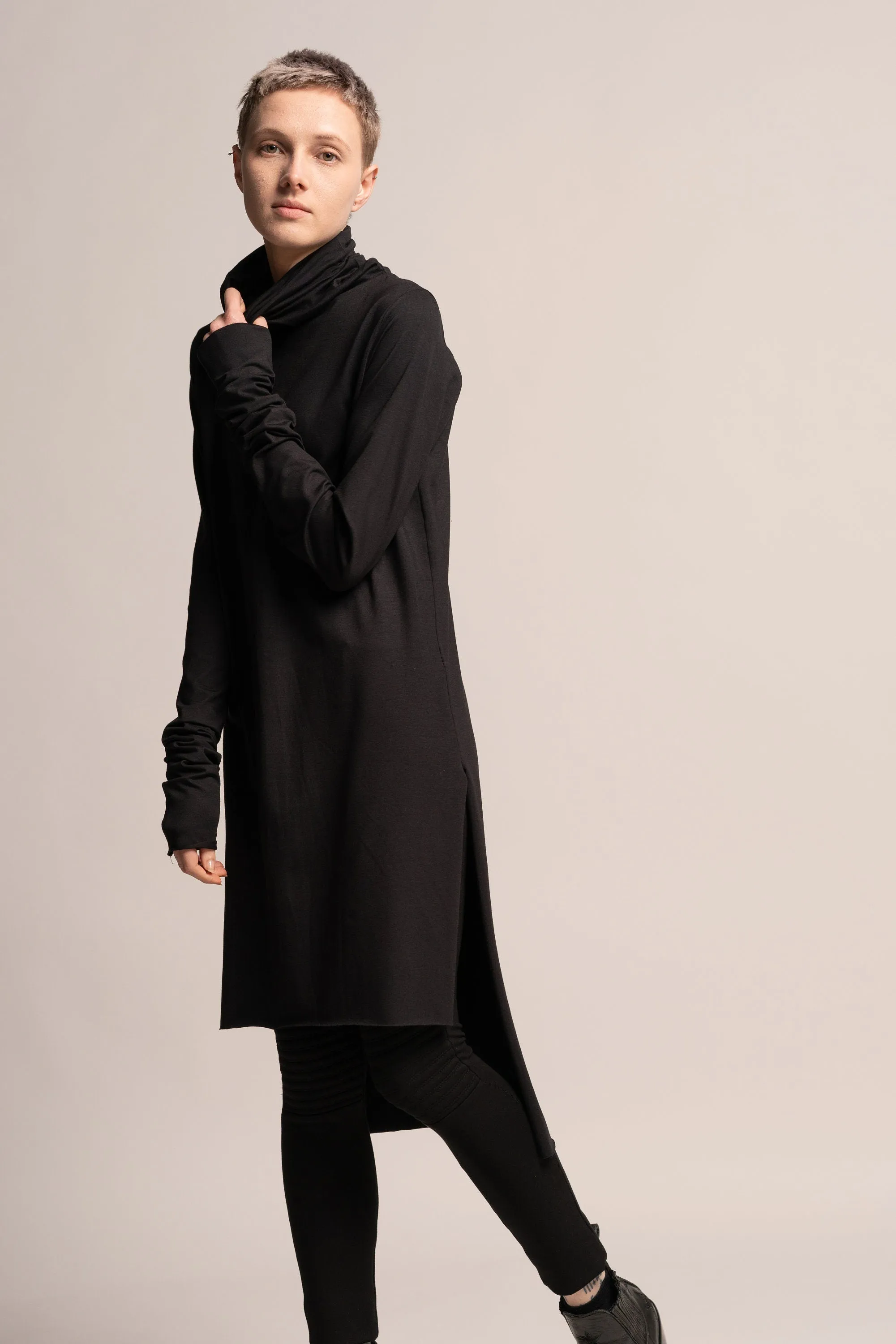 Black Turtle Neck Tunic