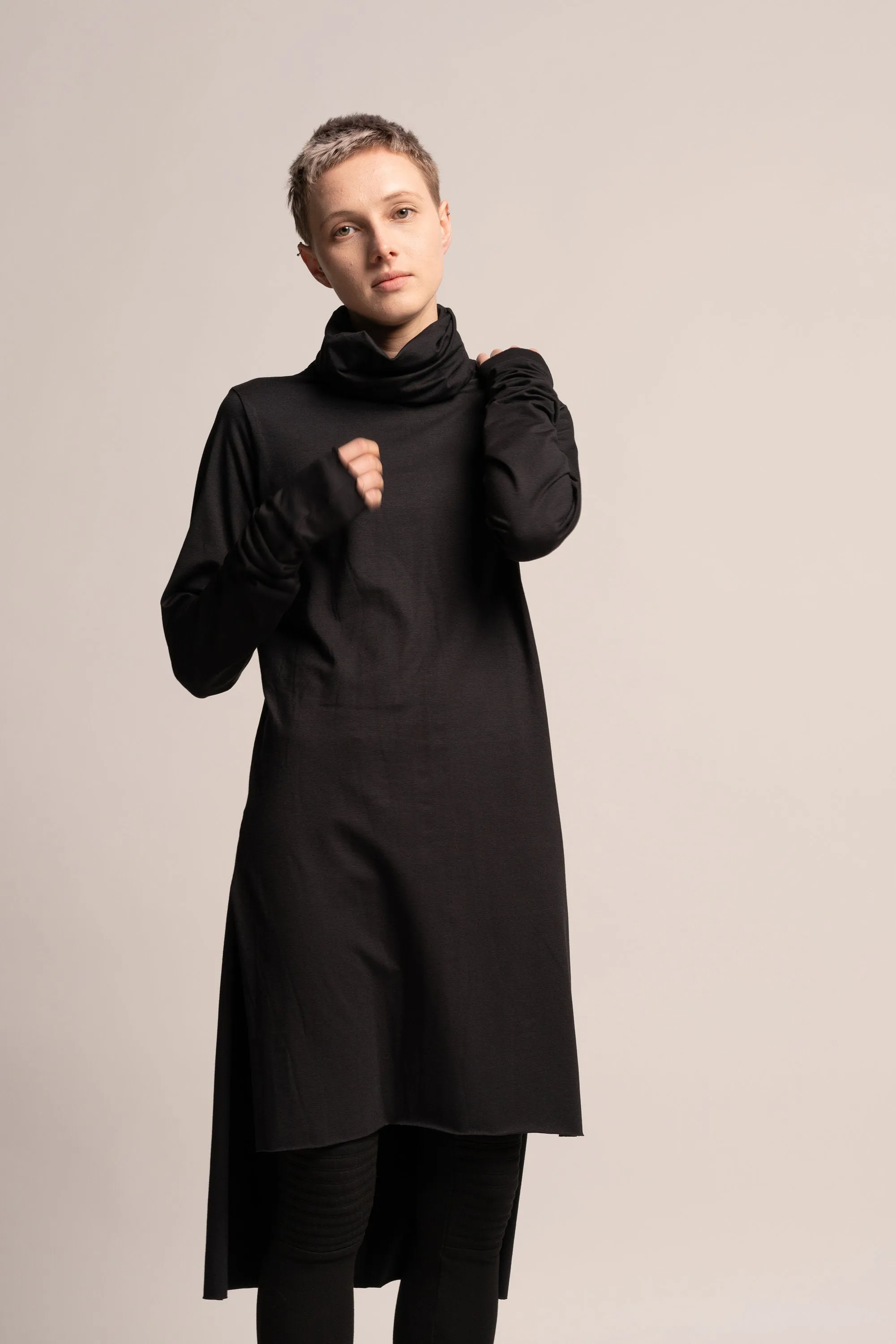 Black Turtle Neck Tunic