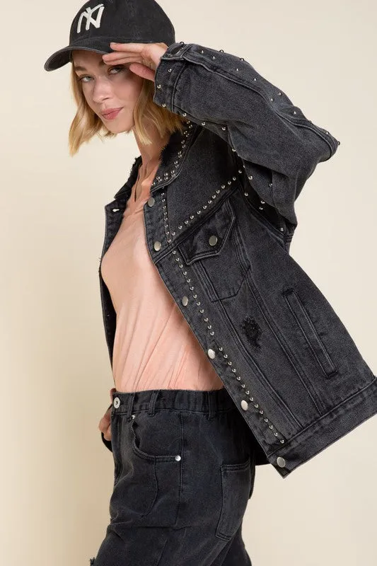 Blake Studded Denim Jacket