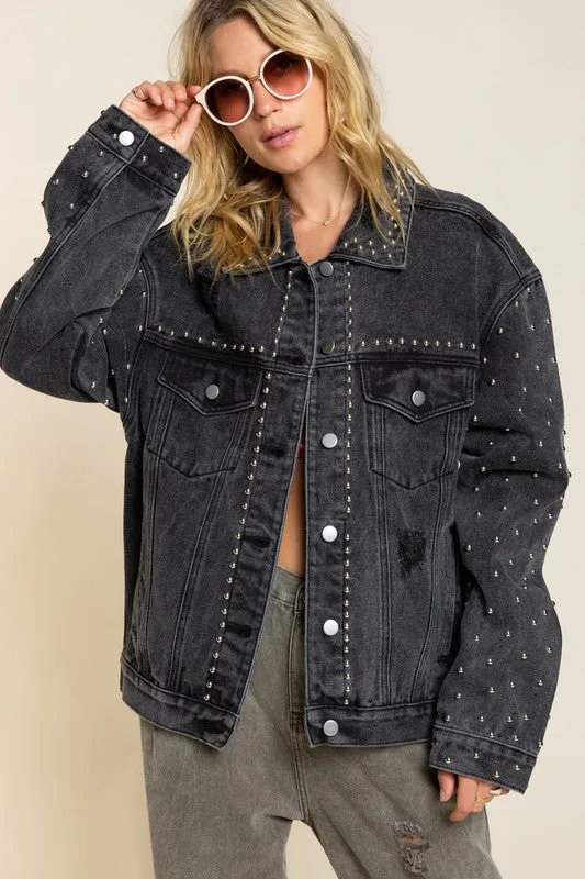 Blake Studded Denim Jacket