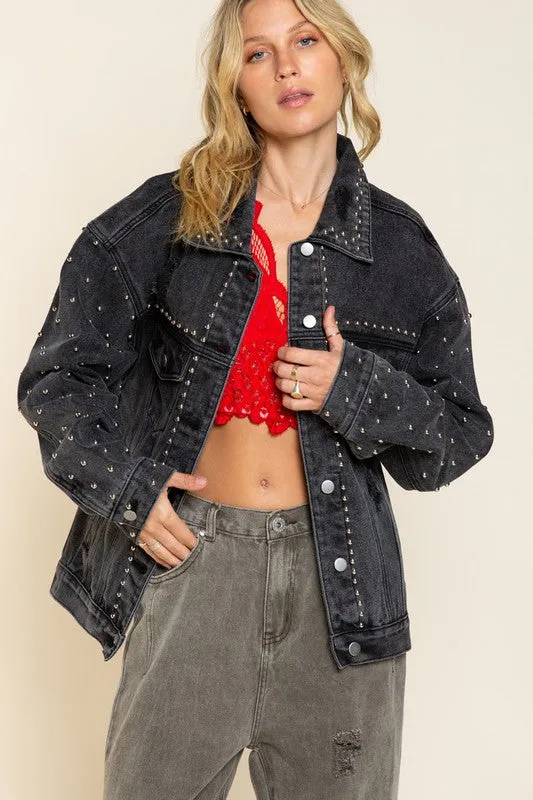 Blake Studded Denim Jacket