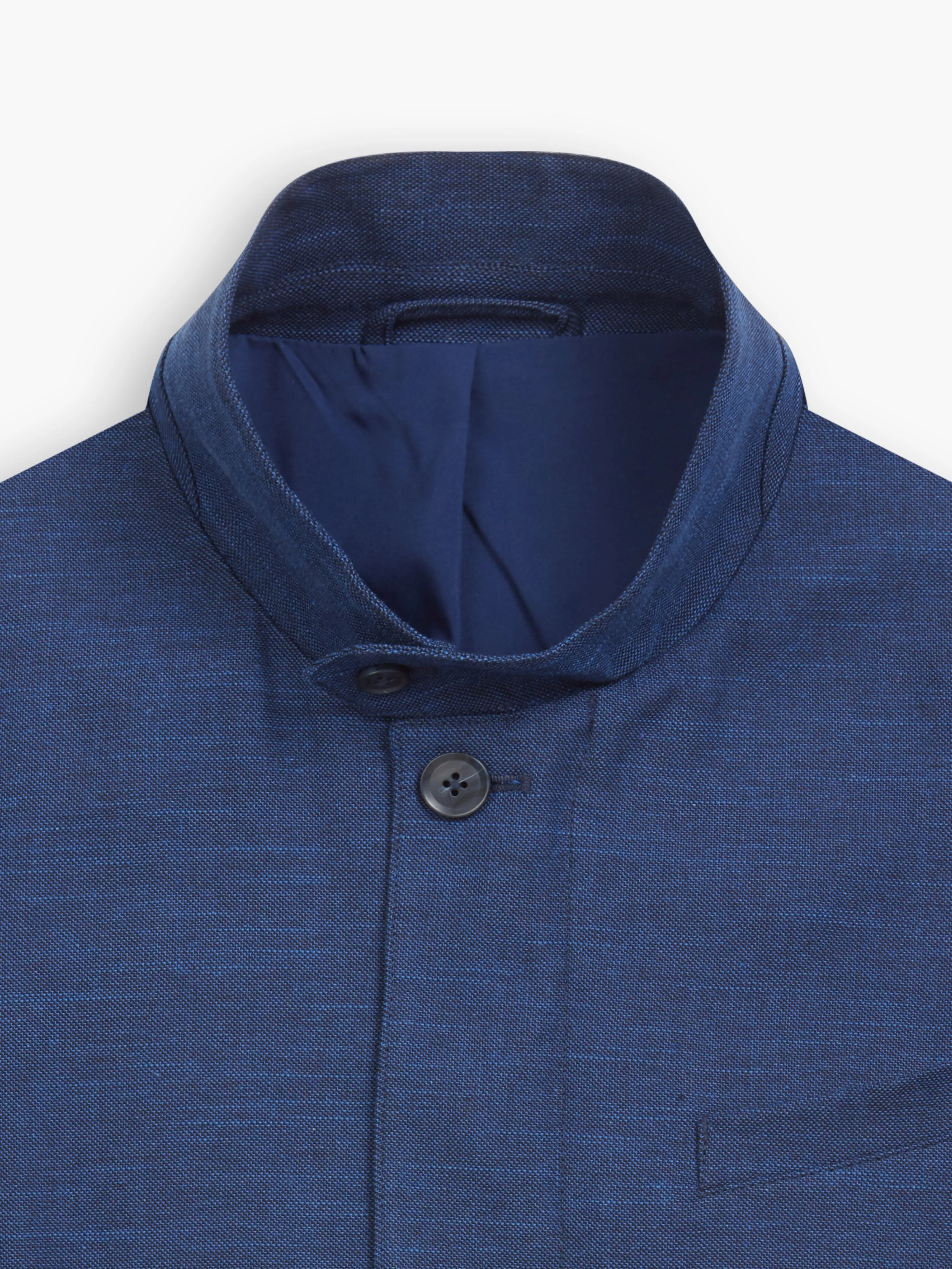 Blakesley Linen-Blend Slim Royal Blue Field Jacket