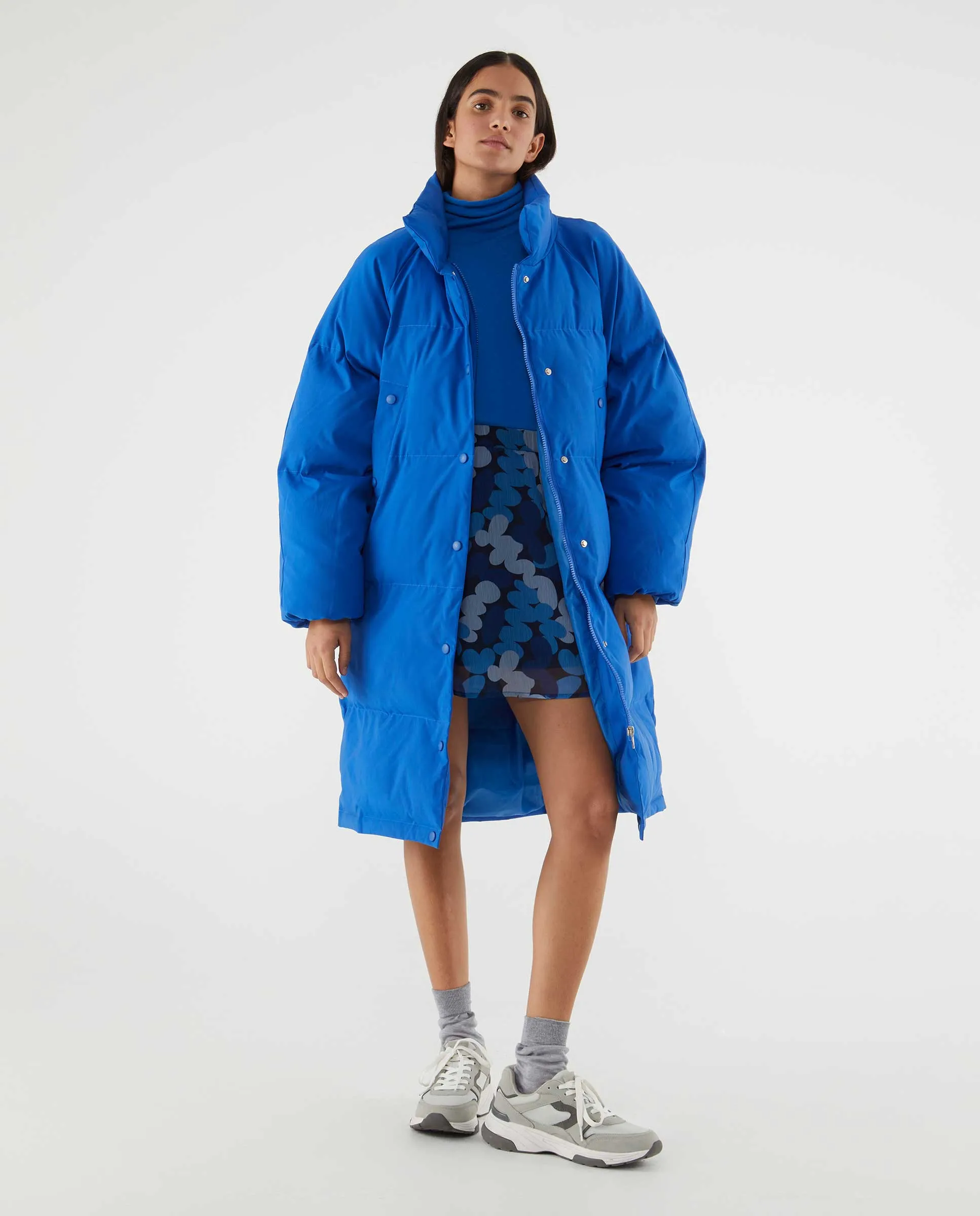 Blue Oversized Padded Coat