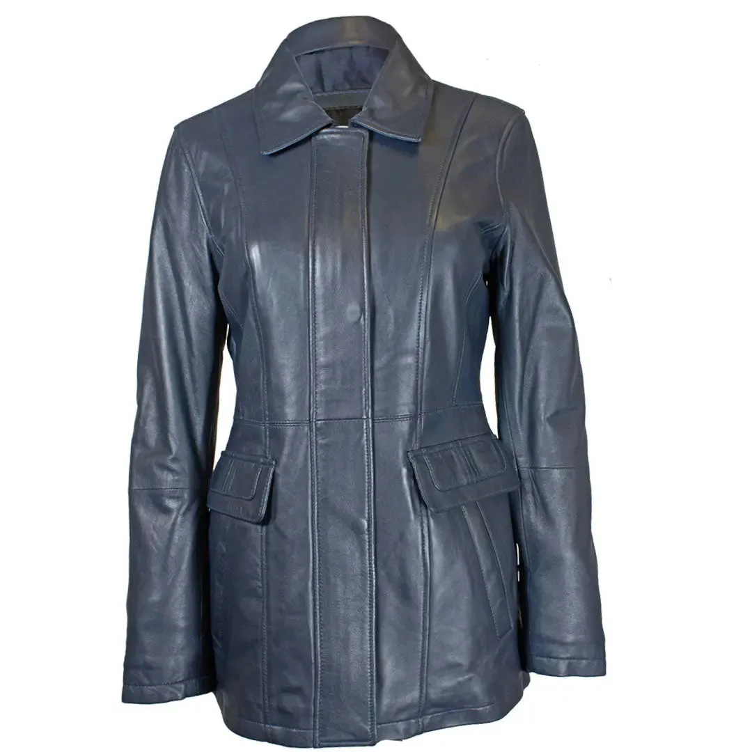 BOL Women's Princess Cut Leather Jacket