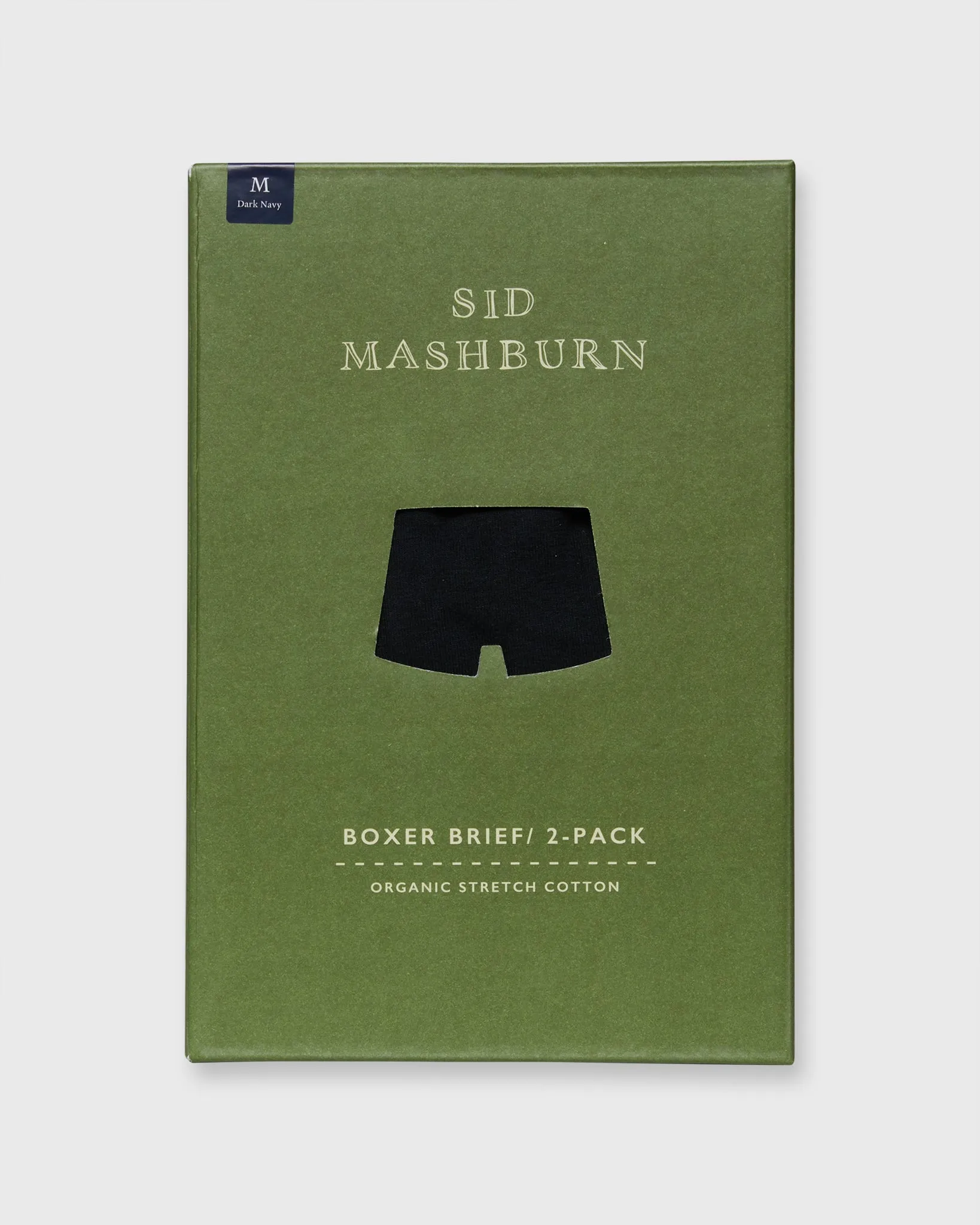 Boxer Brief (Pack of 2) in Dark Navy Organic Stretch Cotton