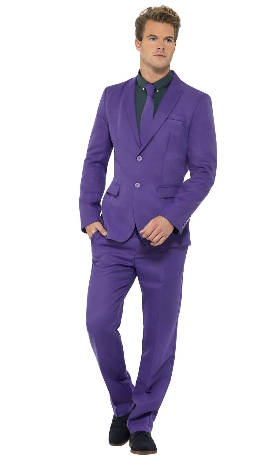 Bright Purple Mens Stand Out Suit