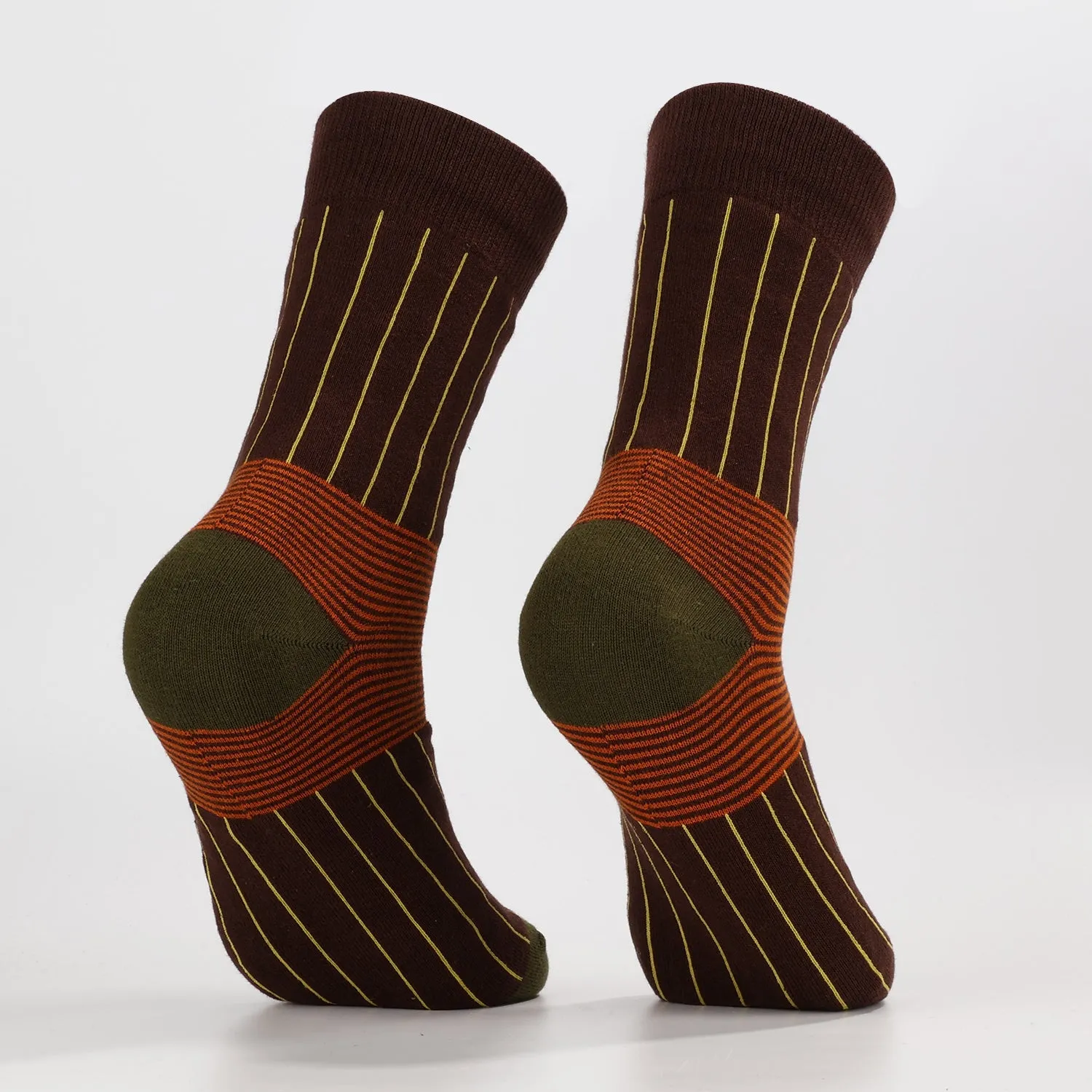 Brown Striped Socks