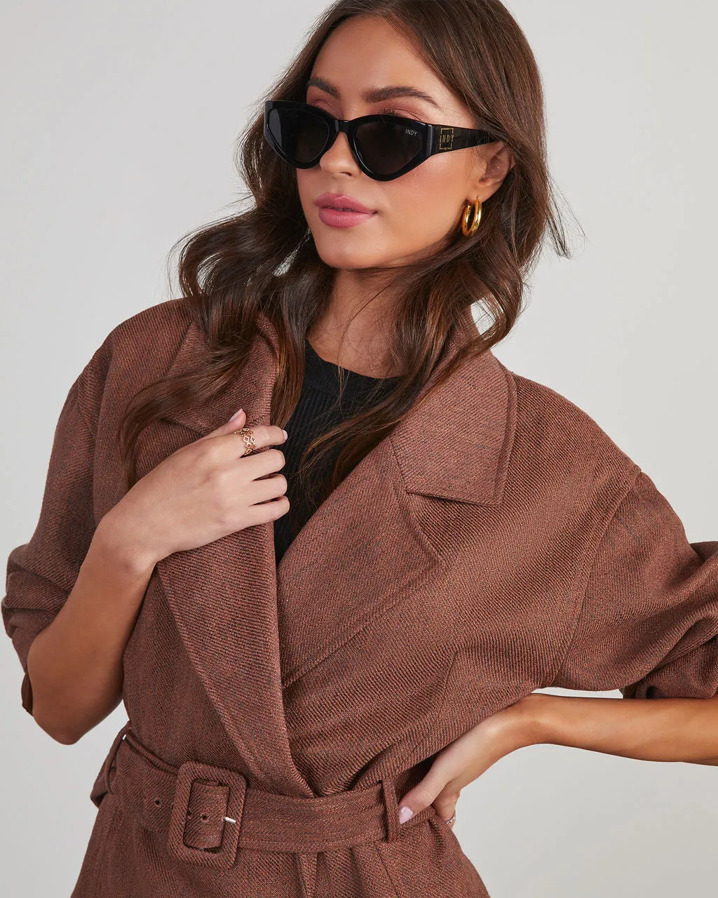 Business Needs Belted Crop Jacket