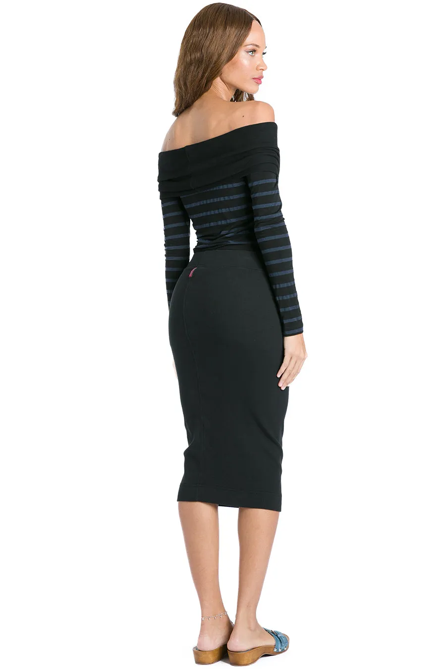 Calf Length Pencil Skirt