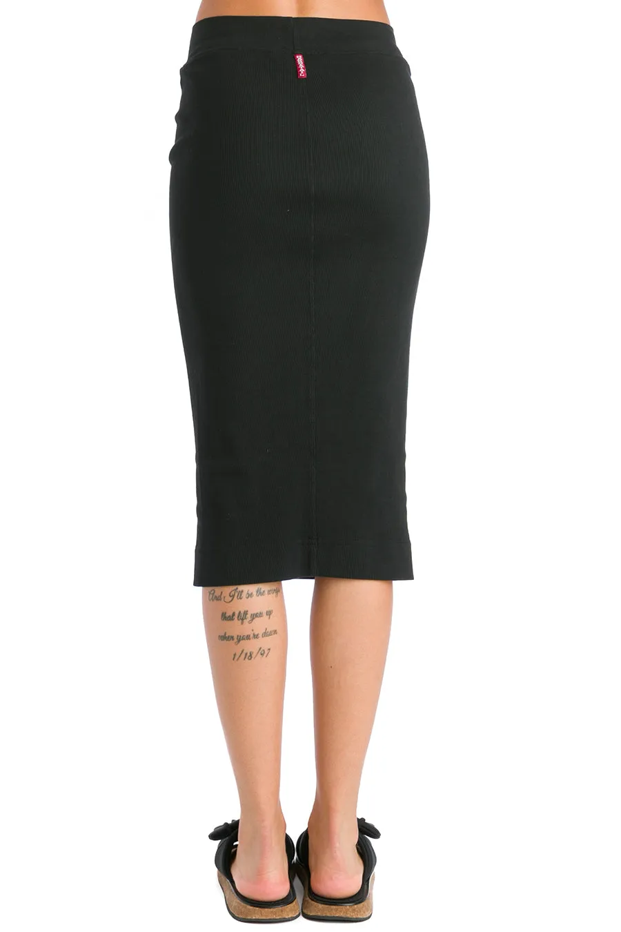 Calf Length Pencil Skirt