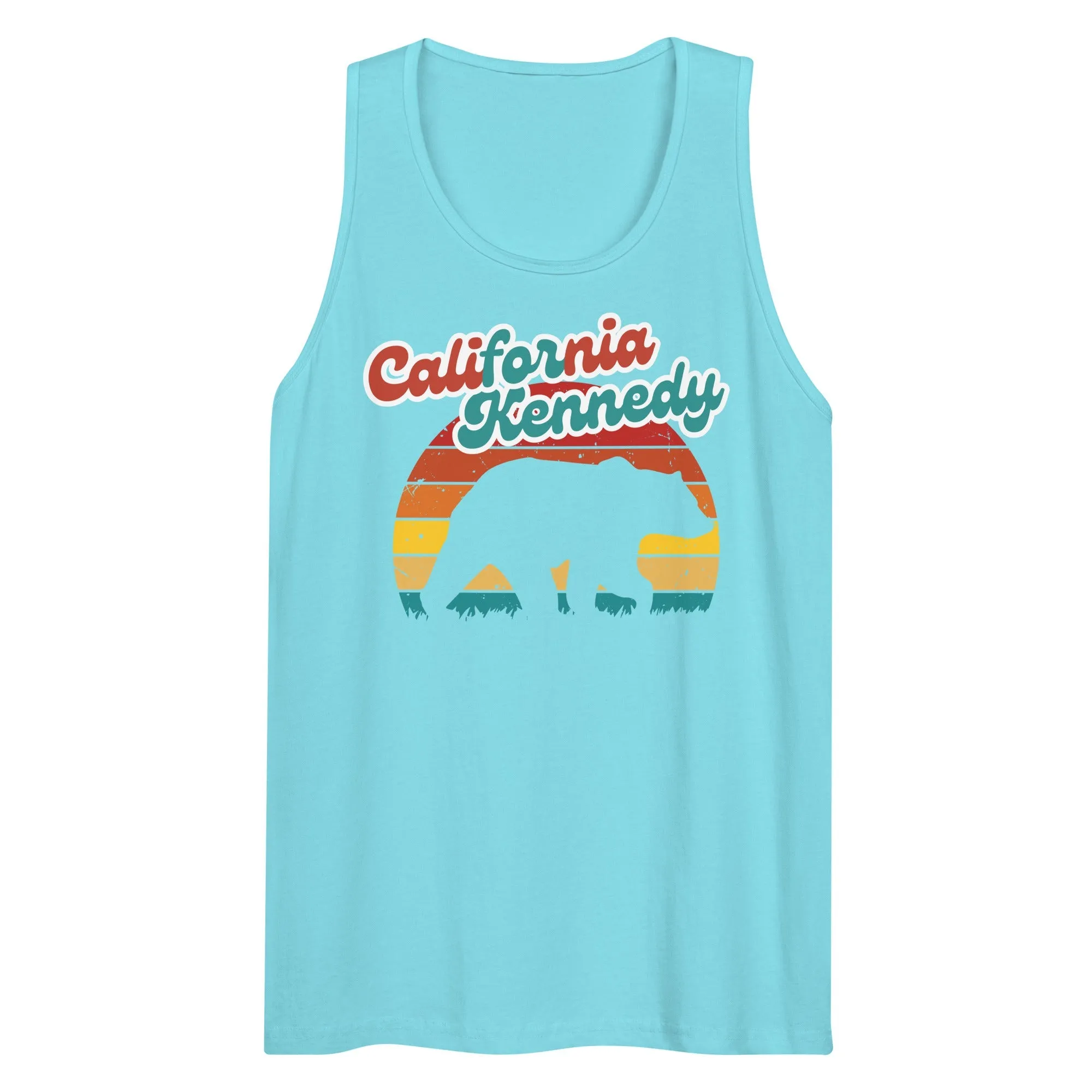 California for Kennedy Bear Men’s Tank Top