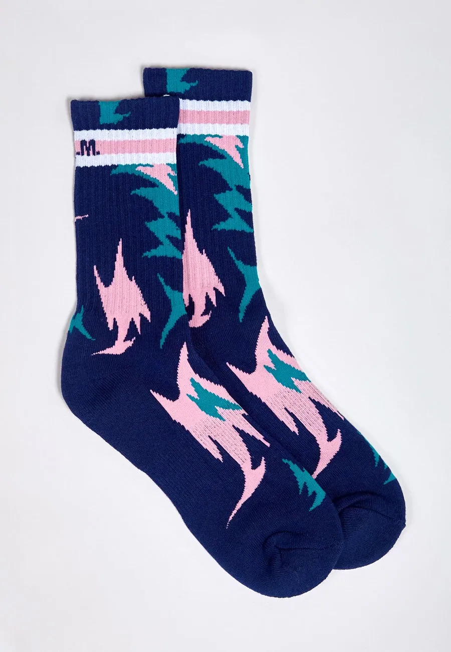 Camo Socks - navy