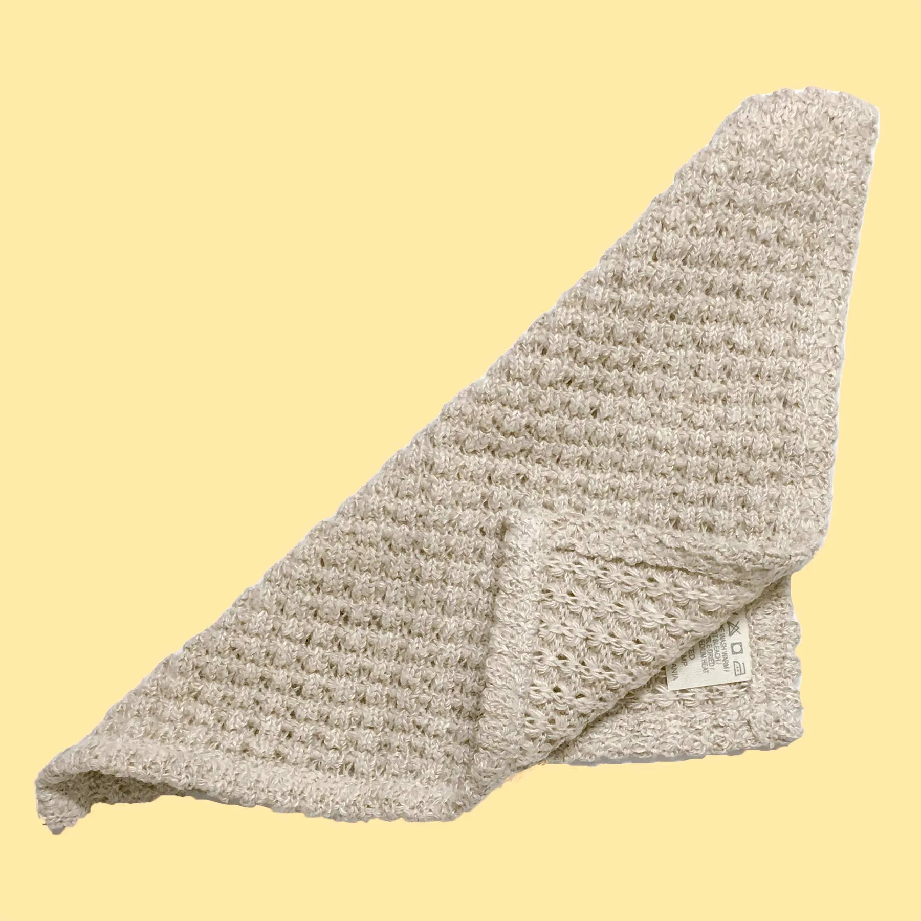 CARDING MILL 100% Organic Hemp Knit Wash Cloth - Dish Towel (No Plastic, No Polyester, No Synthetics) (100% Biodegradable)