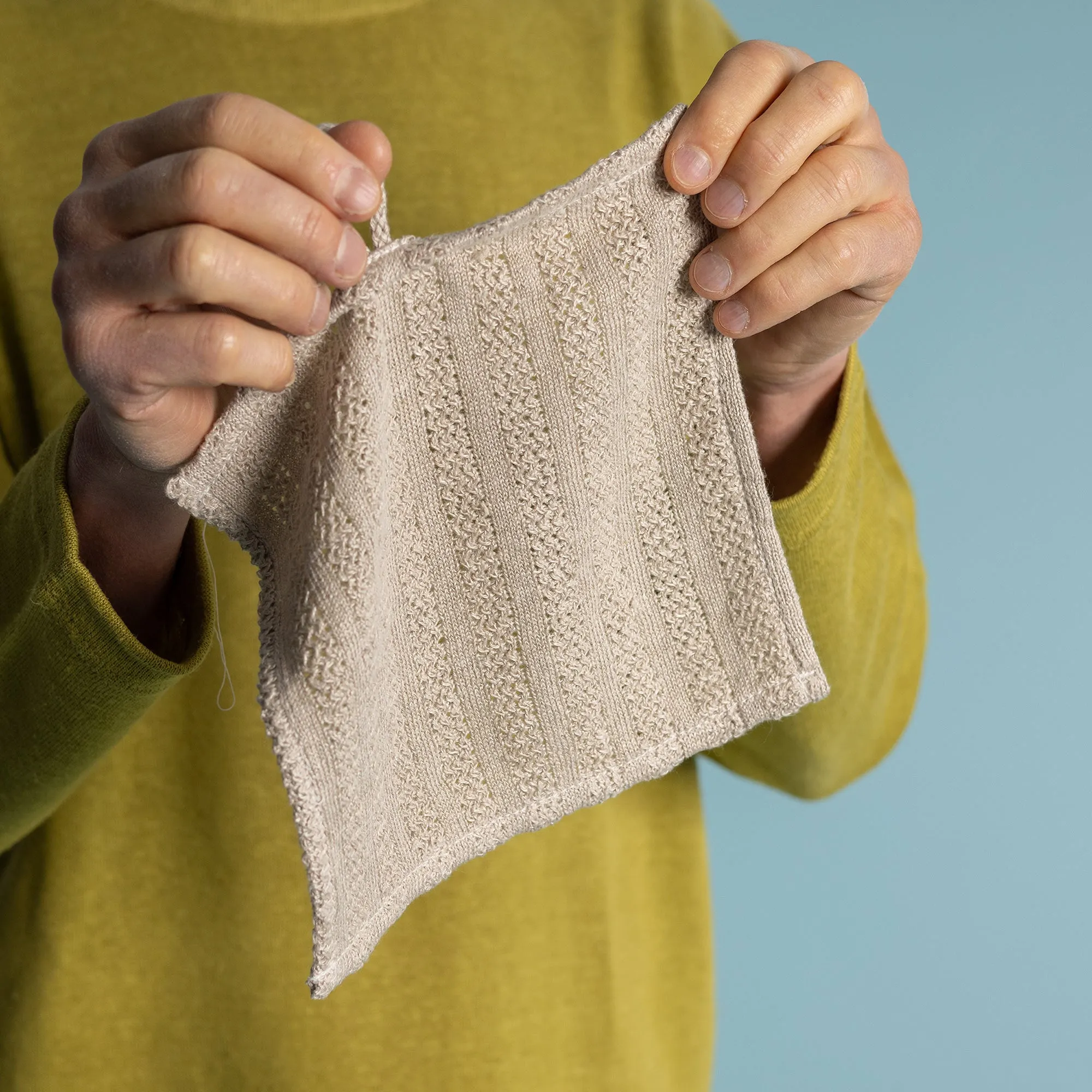 CARDING MILL 100% Organic Hemp Knit Wash Cloth - Dish Towel (No Plastic, No Polyester, No Synthetics) (100% Biodegradable)