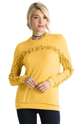 Cascade in Comfort Ruffle Pullover