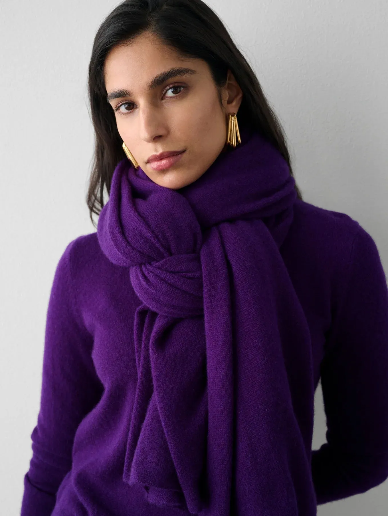 Cashmere Travel Wrap - Deep Plum