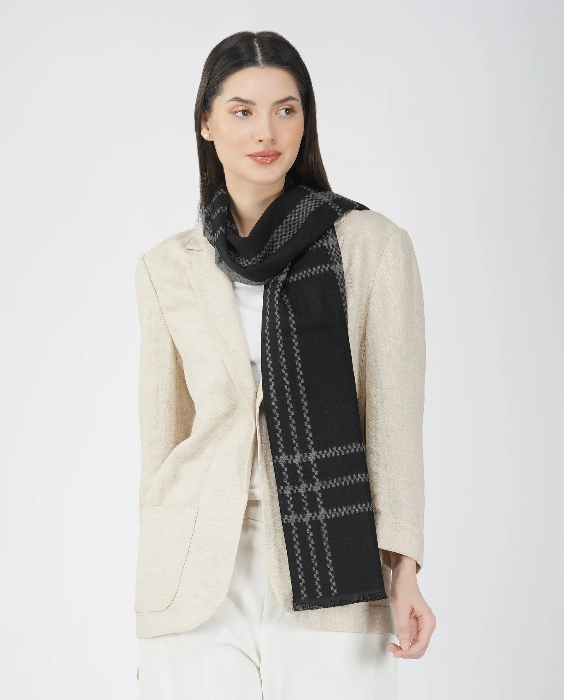 Casually Professional Wool Blend Scarf - Unisex Scarf