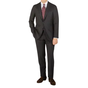 Charcoal Grey Wool Flannel K Suit