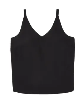 Charmaine Sleeveless Simple Camisole | Black