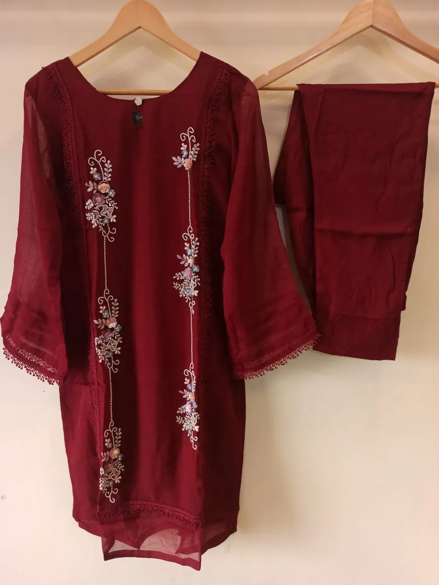 Cherry Red Tunic Set