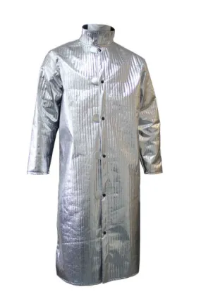 Chicago Protective Apparel 603-A3D Aluminized 50 Inch Coat 14 oz Z-Flex with Micro Perforation (Style A) | Free Shipping and No Sales Tax