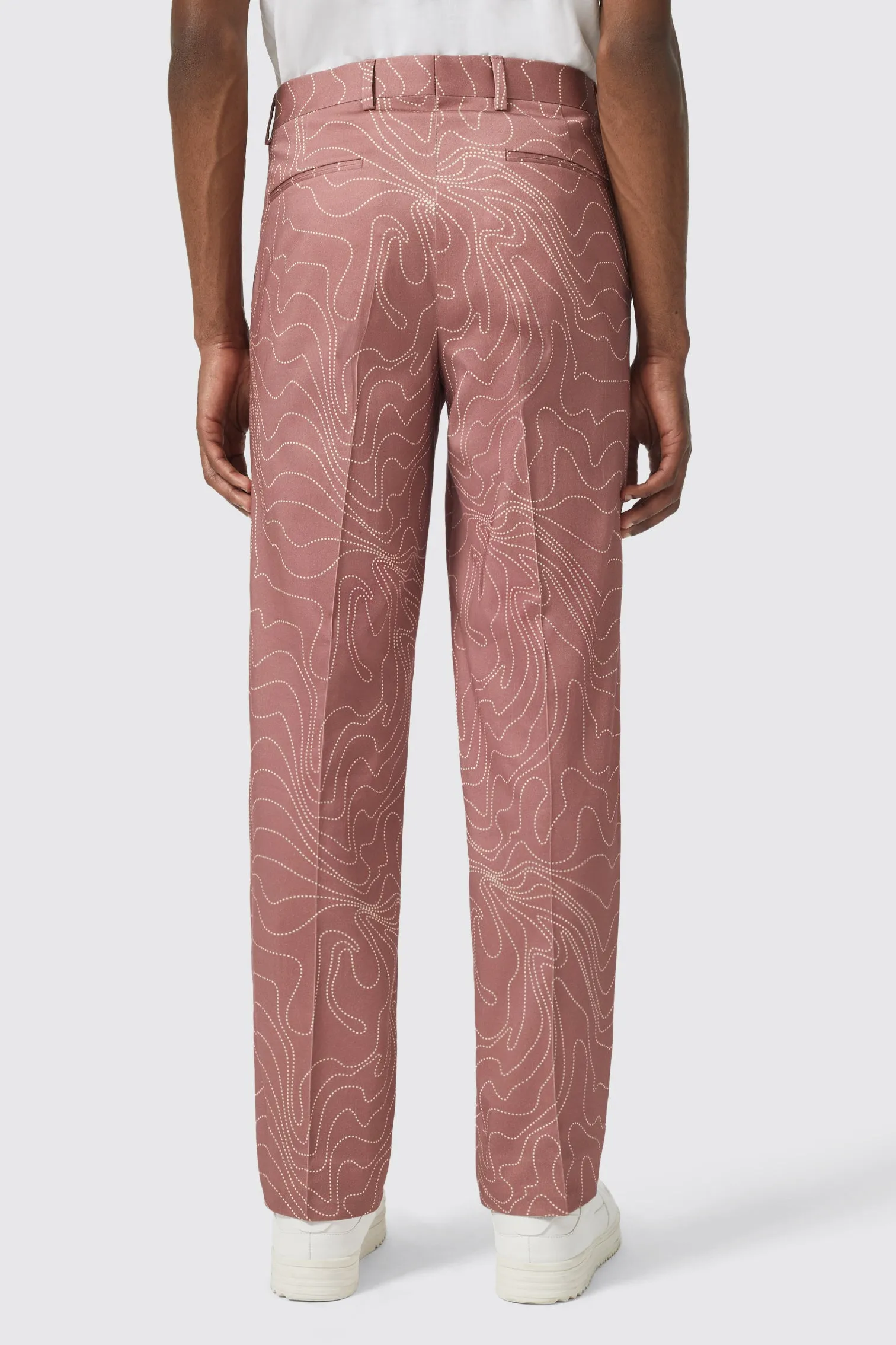 Chielleni Oversized Mulberry Abstract Trouser - ARCHIVE