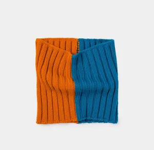 Chunky Colorblock Knit Snood