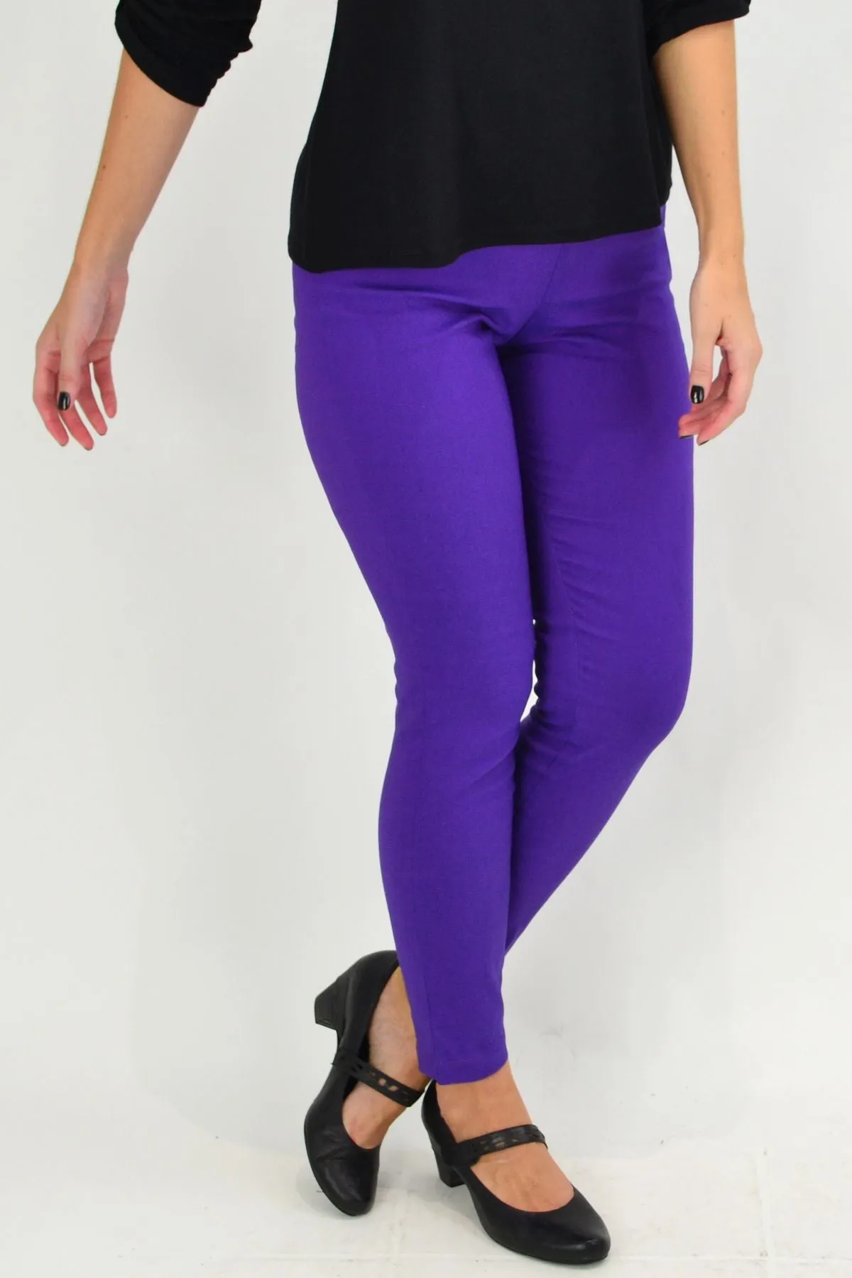 Classic Purple Pencil Leg Pants