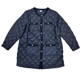 Coat Puffer & Quilted By J. Jill In Navy, Size: Xl